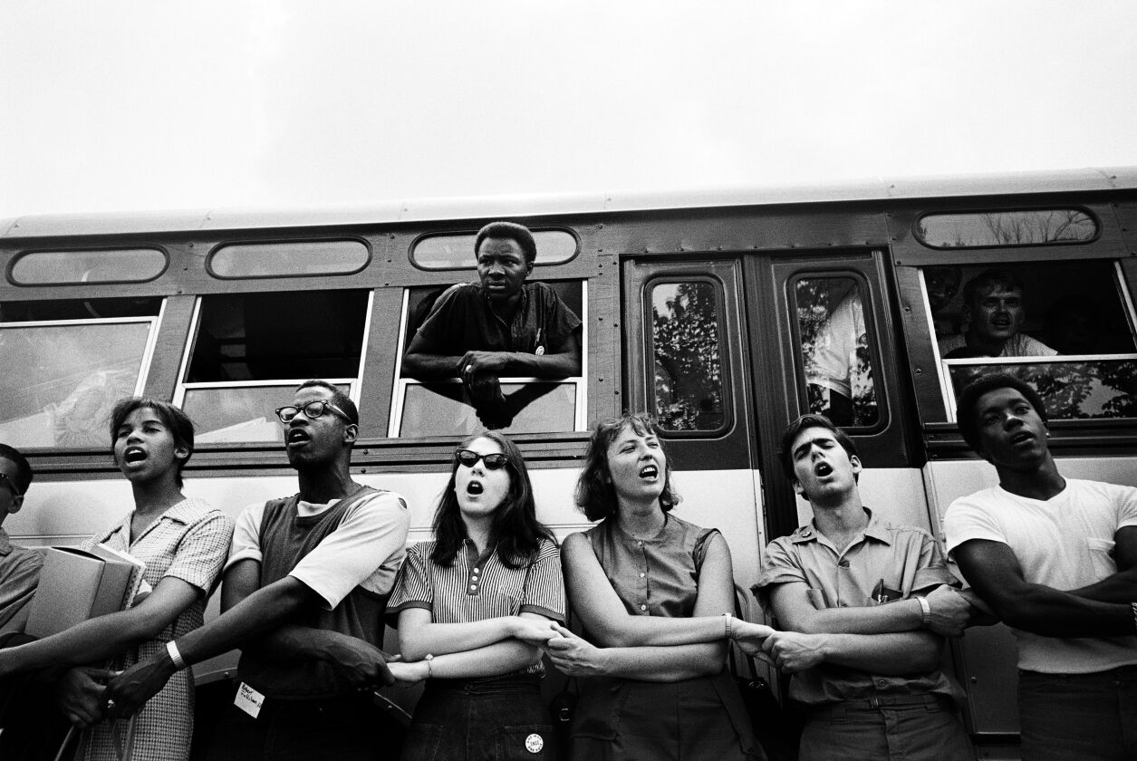 ‘We Shall Overcome,’ activist students leaving for Summer of 1964, Oxford, Ohio.